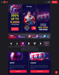 1red Casino Screenshot