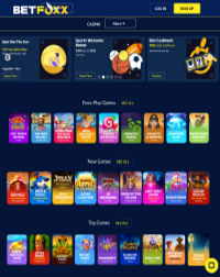 BetFoxx Casino Screenshot