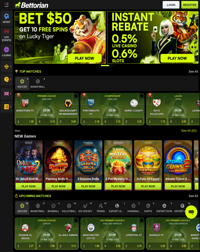 Bettorian Casino Screenshot