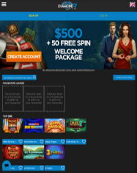 Diamond7 Casino Screenshot