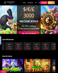 EuroBets Casino Screenshot