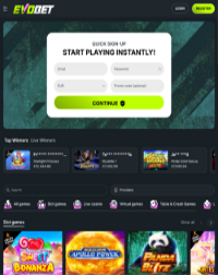 Evobet Casino Screenshot