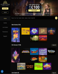 Fortune Mobile Casino Screenshot