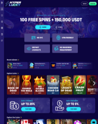 Hyper Lucky Casino Screenshot