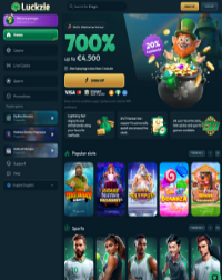 Luckzie Casino Screenshot