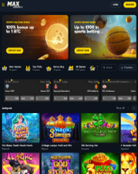 MaxCasino.io Screenshot