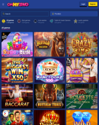 OhMyZino Casino Screenshot