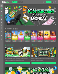 PickWin Casino Screenshot