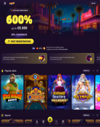 Prive Casino Screenshot