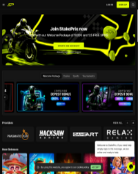 StakePrix Casino Screenshot