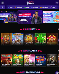 SuperBoss Casino Screenshot