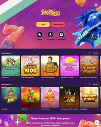 SweetReels Casino Screenshot