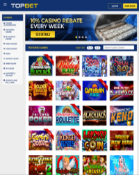 TopBet Casino Screenshot