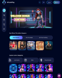 WhalePlay Casino Screenshot