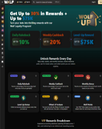 Wolf.io Casino Screenshot